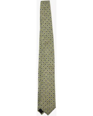 BOSS Printed Silk Tie - Green