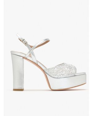 Nicoli Neza Platform Sandals - White