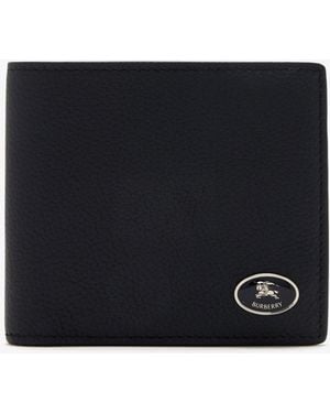 Burberry Knight Stamp Bi-Fold Wallet - Black
