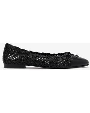 Tory Burch Cap-Toe Ballerinas - White