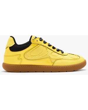 スニーカー Ganni Yellow Synthetic Leather And Fabric Sneakers Ganni Sneakers for Women | Online Sale up to 70% off | Lyst