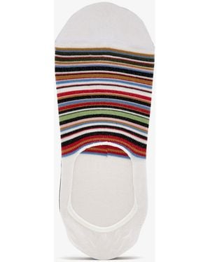 Paul Smith Signature Stripe Loafer Socks - White