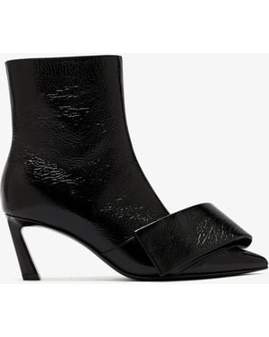 Givenchy Twisted Ribbon Ankle Boots - Black