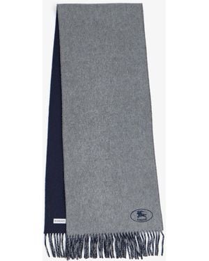 Burberry Knight Cashmere Scarf - Gray