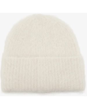 TOTEME Alpaca Knit Beanie - White