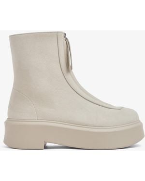 The Row Zipped Ii Boots - White
