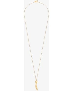 Bottega Veneta Sardine Pendant Necklace - White