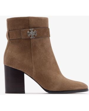 Tory Burch Turnlock Ankle Boots - Brown