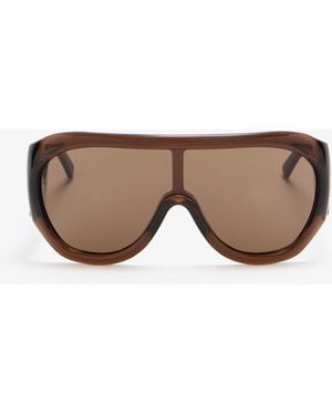 Phoebe Philo Bombé Oversized Sunglasses - Natural