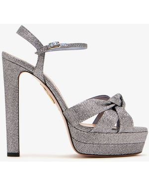Aquazzura Nina Plateau 130 Sandals - Gray