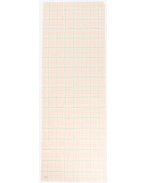 Burberry Wide Check Scarf - White