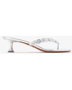 AMINA MUADDI Janis 45 Thong Sandals - White