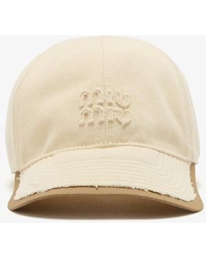 Miu Miu Drill And Poplin Baseball Cap - Natural