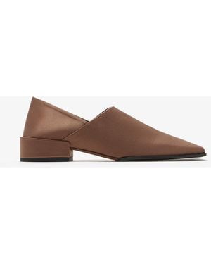 Alaïa Square Slippers - Brown