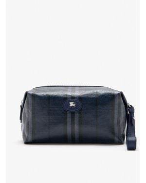 Burberry Highlands Travel Pouch - Blue