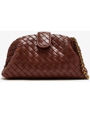 Bottega Veneta Medium Lauren 1980 Clutch - Brown