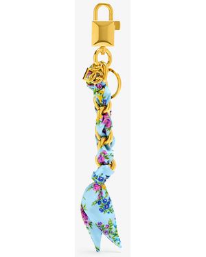 Dolce & Gabbana Printed Satin Keychain - White