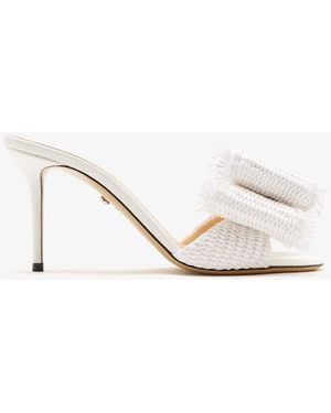 Mach & Mach Le Cadeau Mules - White
