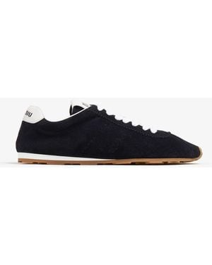 Miu Miu Suede Sneakers - Blue