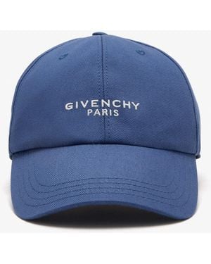 Givenchy Logo Embroidered Cap - Blue