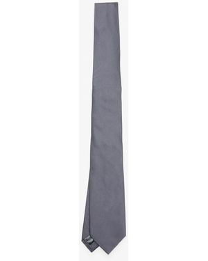 Dolce & Gabbana Satin Jacquard Tie - White