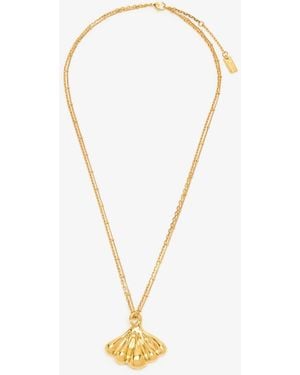 Chloé Mirror Pendant Necklace - White