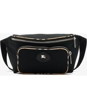 Burberry Check Trim Belt Bag - Black
