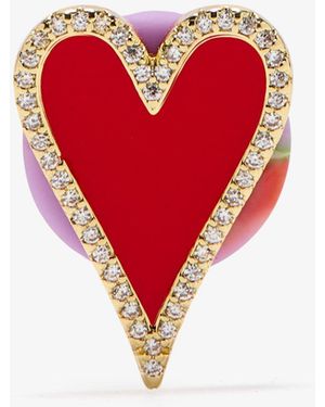 4KiX Happy Heart Shoe Charm - Red