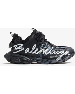 Balenciaga Track Signature Sneaker in Blue for Men | Lyst