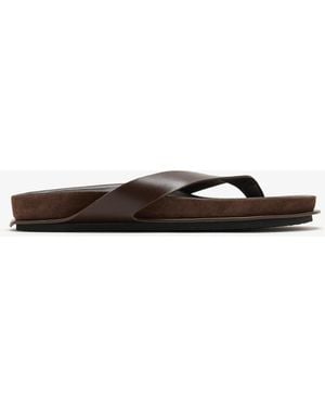 Jacquemus Les Tatanes Leather Sandals - White