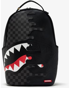 Sprayground Unfinished Shark Backpack - Black