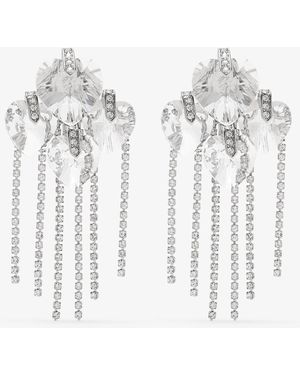 Jimmy Choo Heart Drop Earrings - White
