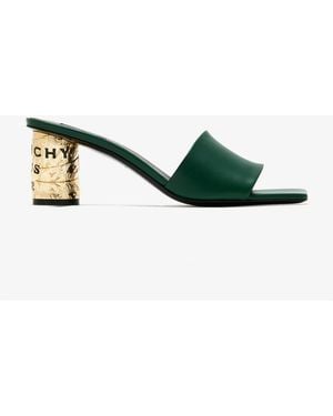 Givenchy Tape Heeled Mules - Green