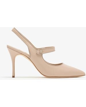 Manolo Blahnik Camparisli Slingback Pumps - White
