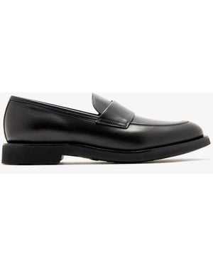 Neil Barrett Leather Penny Loafers - Black