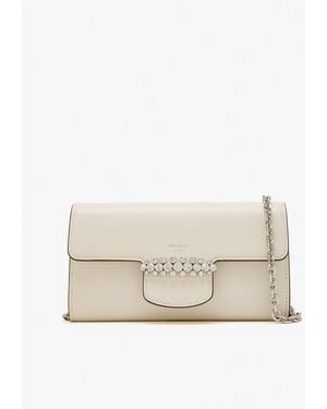 Jimmy Choo Bing Chain Wallet - Natural