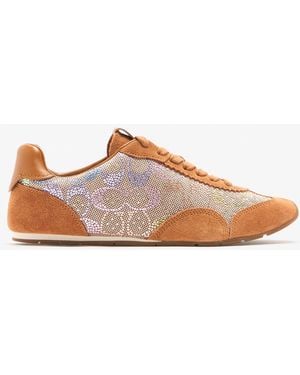 COACH Crystal-Embellished Sneakers - Pink