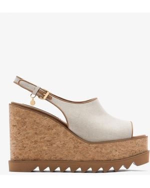 Stella McCartney Sneak-Elyse Platform Sandals - Natural