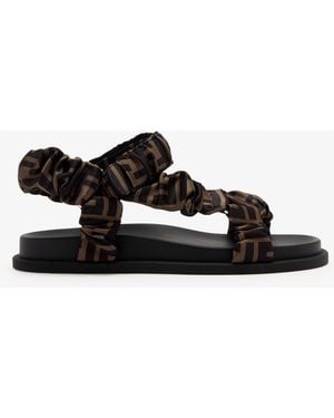 Fendi Feel Sandals - Black