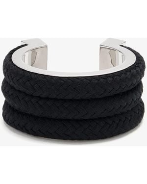 Alaïa Cotton Cord Cuff - Black