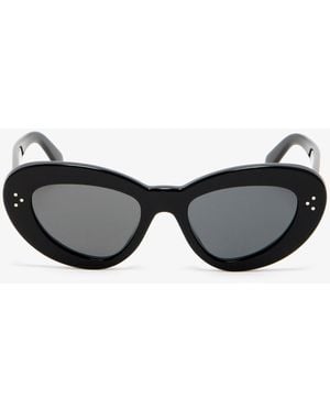 Celine 3 Dots Cat Eye Sunglasses - Black