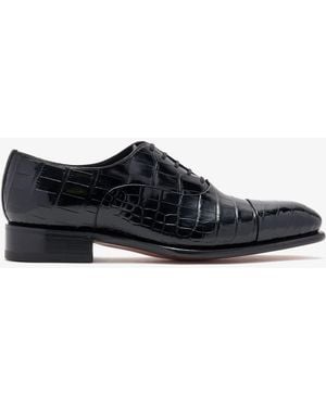 Santoni Franca Oxford Shoes - Black