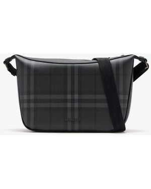 Burberry City Check Sling Bag - Black