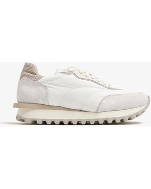 【関税&送料込】Eleventy Sneakers White Eleventy micro-mesh Panelled Trainers | White | FARFETCH