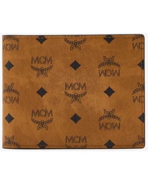 MCM Small Aren Wallet - White