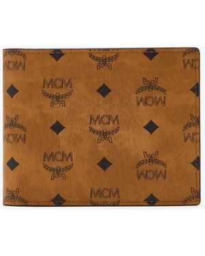 MCM Small Aren Wallet - White