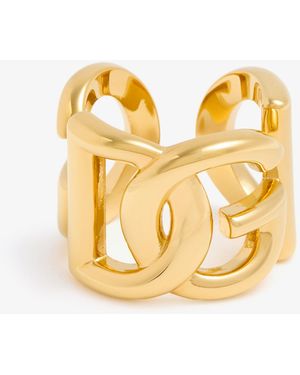 Dolce & Gabbana Dg Logo Ring - Metallic