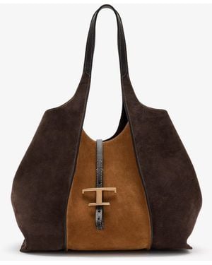 Tod's Timeless Medium Shopping Bag - Brown
