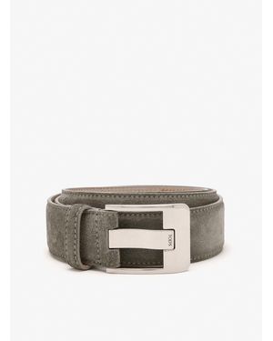 Tod's Suede Leather Belt - Gray