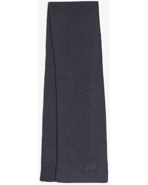 Givenchy Logo Wool Scarf - Blue